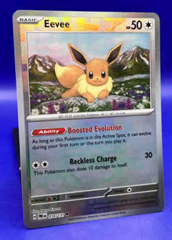 2025 Pokemon Card Eevee Master Ball Pattern 074/131 Prismatic Evolutions Holo NM - Image 2