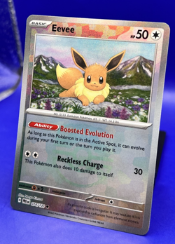 2025 Pokemon Card Eevee Master Ball Pattern 074/131 Prismatic Evolutions Holo NM - Image 3