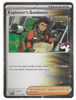 Explorer's Guidance - 147/162 - Prize Pack Series Cards - NM - Cosmos Holo - Image 1