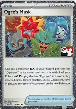 Ogre's Mask - 159/167 - Prize Pack Series Cards - Pokemon TCG - NM - Cosmos Holo - Image 1