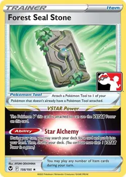 Forest Seal Stone - 156/195 - Pokemon TCG - Prize Pack Series Cards - LP - Image 1