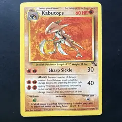 Pokemon TCG Kabutops 24/62 Fossil Unlimited Non-Holo Card WotC 1999 - Image 1