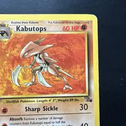 Pokemon TCG Kabutops 24/62 Fossil Unlimited Non-Holo Card WotC 1999 - Image 3