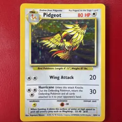 Pidgeot 08/64 Jungle Holo Pokemon Card LP - Image 1