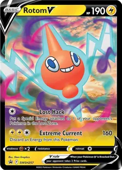 Rotom V - SWSH257 - SWSH: Sword & Shield Promo Cards - Pokemon TCG - NM - HOLO - Image 1