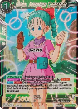 Bulma, Adventure Companion - History of Z - BT27-054 - DBS Card Game - NM - HOLO - Image 1