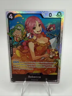 Rebecca OP05-091 SR - One Piece Card Game - Super Rare - Black Dressrosa - Image 1