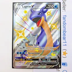 SHINY Lapras V SHINY VAULT card SV110/SV122 SWSH Shining Fates 2021 Pokemon TCG - Image 1