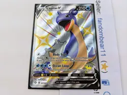 SHINY Lapras V SHINY VAULT card SV110/SV122 SWSH Shining Fates 2021 Pokemon TCG - Image 2