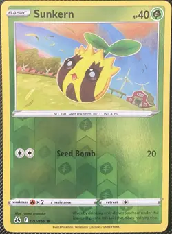 Sunkern 007/159 Crown Zenith Reverse Holo - Pokemon Card - Image 1