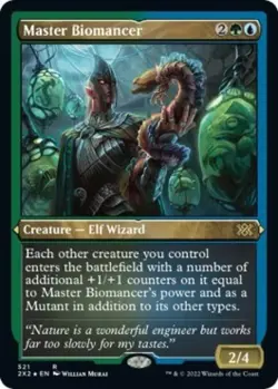 Master Biomancer (Foil Etched) -Foil Near Mint MTG Double Masters 2022 - Image 1
