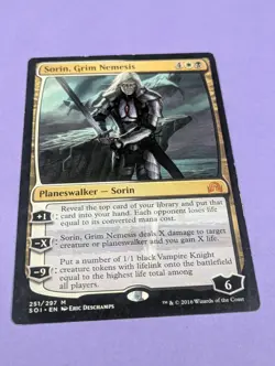 MTG Magic: Shadows over Innistrad: Sorin, Grim Nemesis #251/297 Mythic - LP - Image 1
