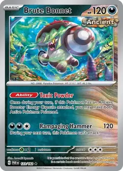 Brute Bonnet - Pokemon TCG Paradox Rift 123/182 - LP - Holo Rare - Image 1