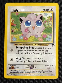 2001 Pokemon Southern Islands WotC Promo 8/18 Jigglypuff Non-Holo - Image 1
