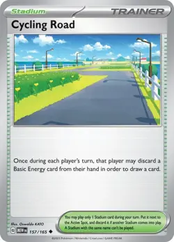 Cycling Road - 157/165 - Pokemon TCG Scarlet & Violet 151 - LP - Image 1