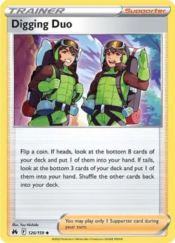 Digging Duo - 126/159 - Pokemon TCG - Crown Zenith - LP - Image 1