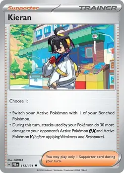 Kieran - 113/131 - Prismatic Evolutions - Pokemon TCG - Near Mint (NM) - Image 1