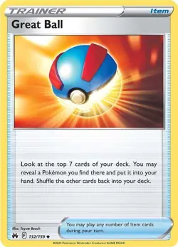 Great Ball - 132/159 - Pokemon TCG - Crown Zenith - LP - Image 1