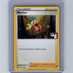 Worker - 167/195- Pokemon TCG Prize Pack Series Cards - LP - Cosmos Holo - Image 1