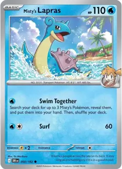 Misty's Lapras - 050/182 - Destined Rivals - Pokemon TCG - NM - Image 1