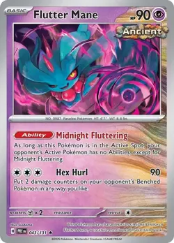 Flutter Mane - Prismatic Evolutions - 043/131 - Pokemon TCG - LP - Holo Rare - Image 1