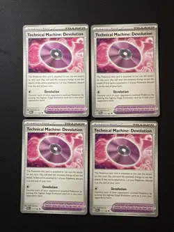 4x Technical Machine Devolution 177/182 x4 - Paradox Rift - Pokemon - Playset - Image 1