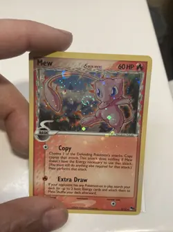 Mew Holo-3/17-Pop Series 5 Delta Species-LP-Error PokeBall MAJOR bleed Holofoil! - Image 1