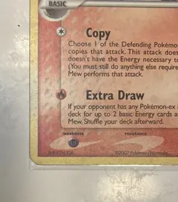 Mew Holo-3/17-Pop Series 5 Delta Species-LP-Error PokeBall MAJOR bleed Holofoil! - Image 2