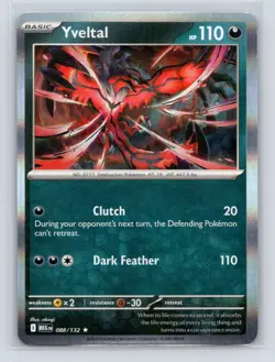 Yveltal - 088/132 - ME01: Mega Evolution - Pokemon TCG - LP - Holo Rare - Image 1