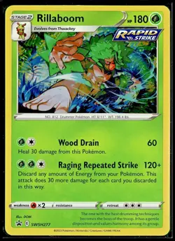 Rillaboom - SWSH277 - Sword & Shield Promo - Pokemon TCG - LP - Cosmos Holo - Image 1