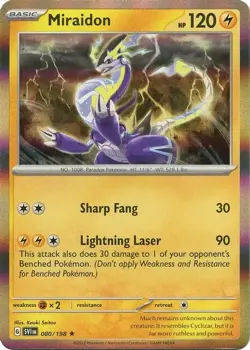 Miraidon - 080/198 - Pokemon TCG Scarlet & Violet (2023) - LP - Holo Rare - Image 1