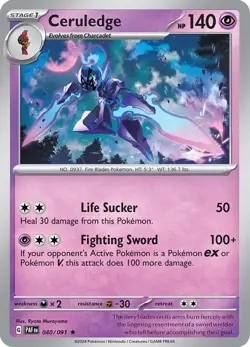 Ceruledge - 040/091 - Pokemon TCG Paldean Fates (2024) - NM - Holo Rare - Image 1