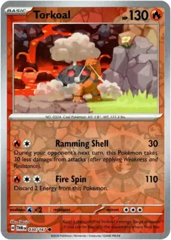 Torkoal - 030/167 - Pokemon TCG Twilight Masquerade - NM - Reverse Holo - Image 1
