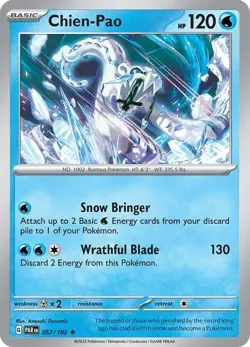 Chien-Pao - 057/182 - Pokemon TCG Paradox Rift (2023) - NM - Holo Rare - Image 1