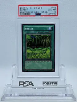 YUGIOH LEGEND OF BLUE EYES 1ST ED LOB-046 FOREST PSA 10 GEM MINT #55211935 - Image 5