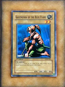 Yugioh Kagemusha of the Blue Flame LOB-028 Common 1st Ed North American NM - Image 1