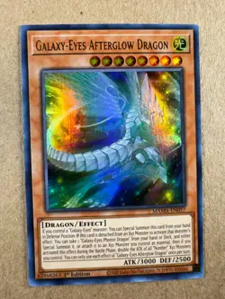 Galaxy-Eyes Afterglow Dragon MAMA-EN057 Magnificent Mavens 1st Edition Yugioh NM - Image 1