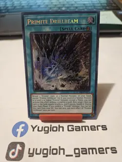 Yu-Gi-Oh Primite Drillbeam BLMM 1st Edition Secret Rare Light Played - Image 1