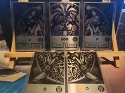 YUGIOH COMPLETE EXODIA THE FORBIDDEN ONE SET ALL 5 PIECES! Custom Laser YU-GI-OH - Image 1