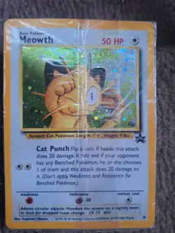 Meowth #10 STILL SEALED Promo Super Rare Pokemon Card - Image 1
