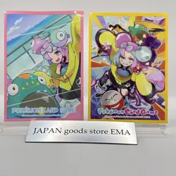 Pokemon Center Japan Nanjamo Iono Card Game Sleeve Deck Shield TCG Set of 2 - Image 1
