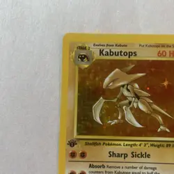 Pokemon Card: 1st Edition Fossil Rare Holo: Kabutops 9/62 - Image 3