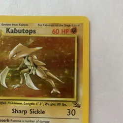 Pokemon Card: 1st Edition Fossil Rare Holo: Kabutops 9/62 - Image 4