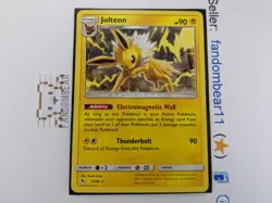 Jolteon RARE card 23/68 Sun & Moon Hidden Fates 2019 Pokemon Non-Holo NM/LP - Image 5