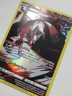 HOLO Thievul GG17/GG70 NM / M Crown Zenith Galarian Gallery Pokemon Card - Image 2