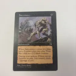 Sarcomancy HP Tempest MTG English Regular Enchantment Zombie Combo Card - Image 1