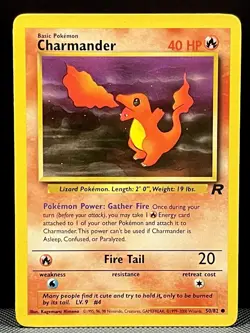 CHARMANDER - 50/82 - Team Rocket - Pokemon Card - NM - Image 1