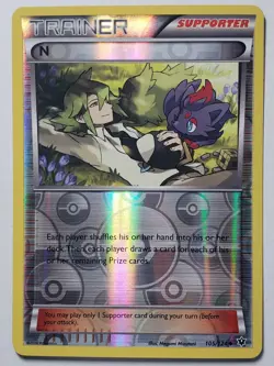 REVERSE HOLO N 105/124 NM / M - XY Fates Collide Pokemon Card - Megumi Mizutani - Image 1