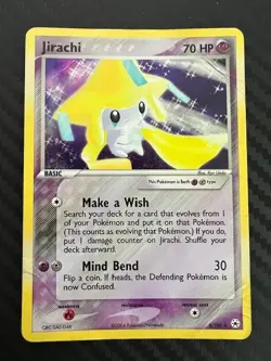 Pokemon TCG Jirachi Holo Rare Card 8/101 EX Hidden Legends DMG - Image 1