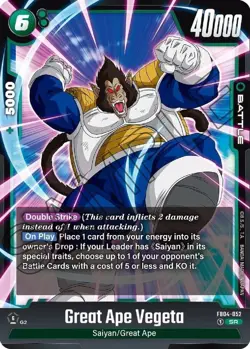 Great Ape Vegeta - Ultra Limit FB04-052 - DBS Card Game - NM - FOIL - Image 1